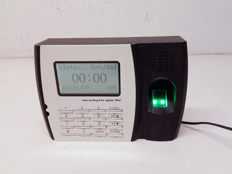 lector alarma huella dactilar plastico metal func 13.5x18.3x5 2u